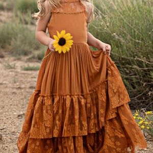 Joyfolie Catrin Dress in Marigold (size 4)